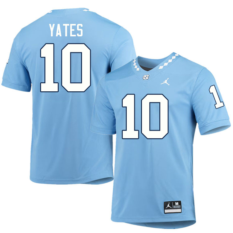 #10 Pryce Yates North Carolina Tar Heels College Football Jersey Stitched-Carolina Blue #10 Pryce Yates North Carolina Tar Heels College Football Jersey Stitched-Carolina Blue